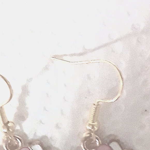 Hello Kitty Winter Holiday Dangle Earrings Red GraySled Gold Enamel Earwires NEW - Picture 3 of 7